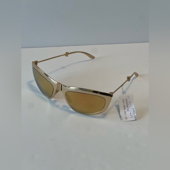 COPY - Nwt Givenchy Tri-Fold Unisex Foldable Sunglasses in Mirror Gold - Picture 10 of 12